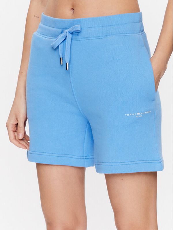 Tommy Hilfiger Tommy Hilfiger Sportske kratke hlače WW0WW38348 Svijetloplava Regular Fit