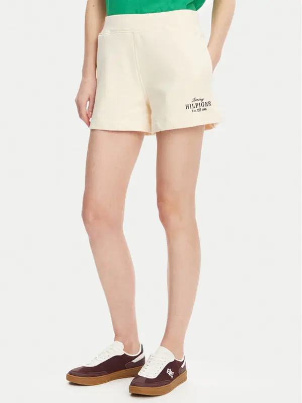 Tommy Hilfiger Tommy Hilfiger Sportske kratke hlače WW0WW45518 Bež Regular Fit