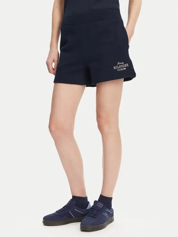 Tommy Hilfiger Tommy Hilfiger Sportske kratke hlače WW0WW45518 Tamnoplava Regular Fit