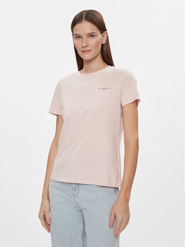 Tommy Hilfiger Tommy Hilfiger T-shirt 1985 WW0WW37877 Ružičasta Regular Fit