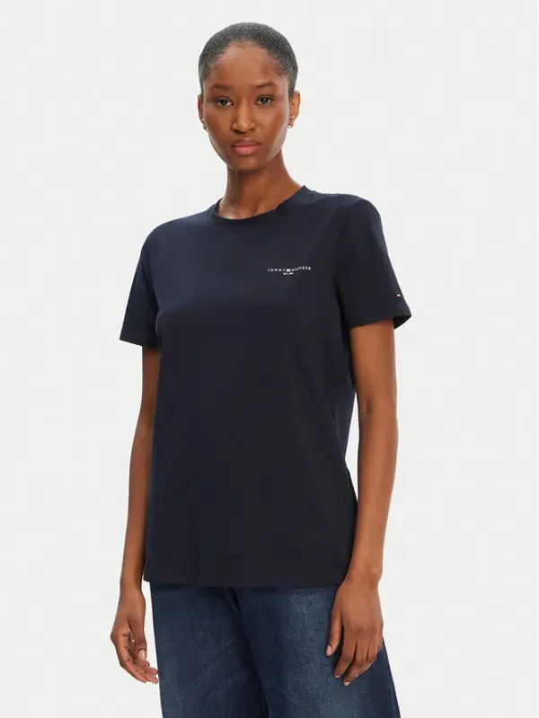 Tommy Hilfiger Tommy Hilfiger T-shirt 1985 WW0WW37877 Tamnoplava Regular Fit