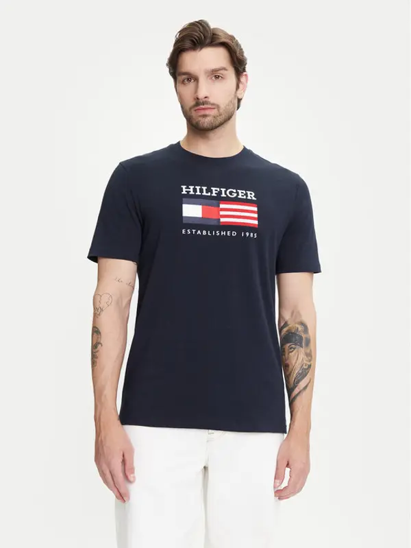 Tommy Hilfiger Tommy Hilfiger T-shirt American Monotype MW0MW39843 Tamnoplava Regular Fit