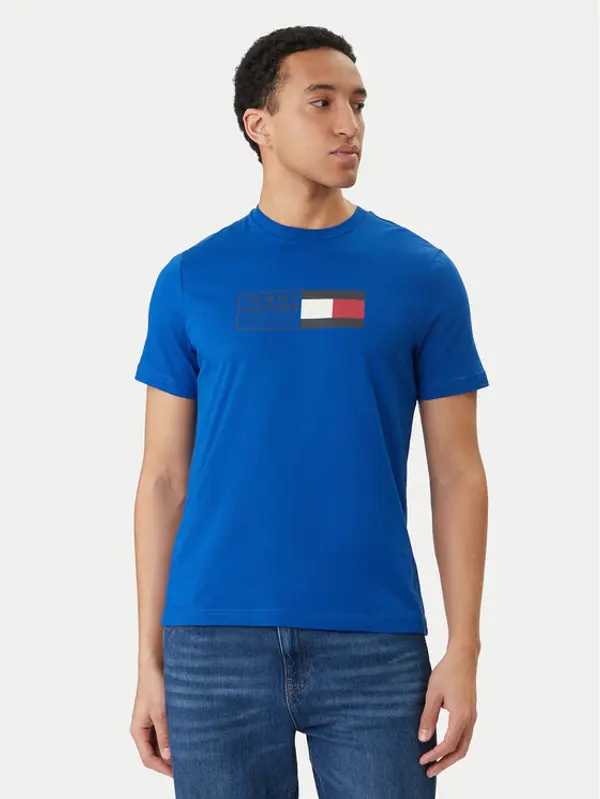 Tommy Hilfiger Tommy Hilfiger T-shirt Brand Love Box MW0MW42366 Plava Regular Fit