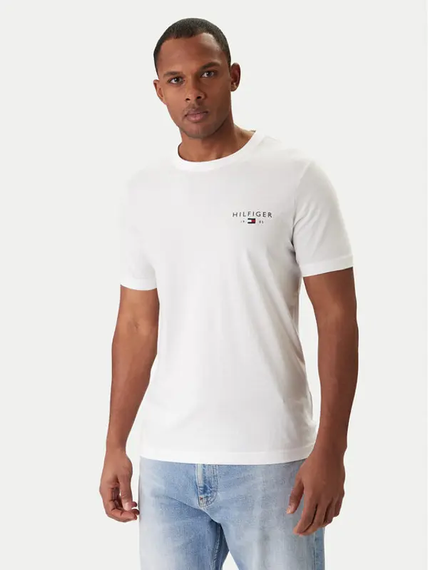 Tommy Hilfiger Tommy Hilfiger T-shirt Brand Love MW0MW41456 Bijela Regular Fit