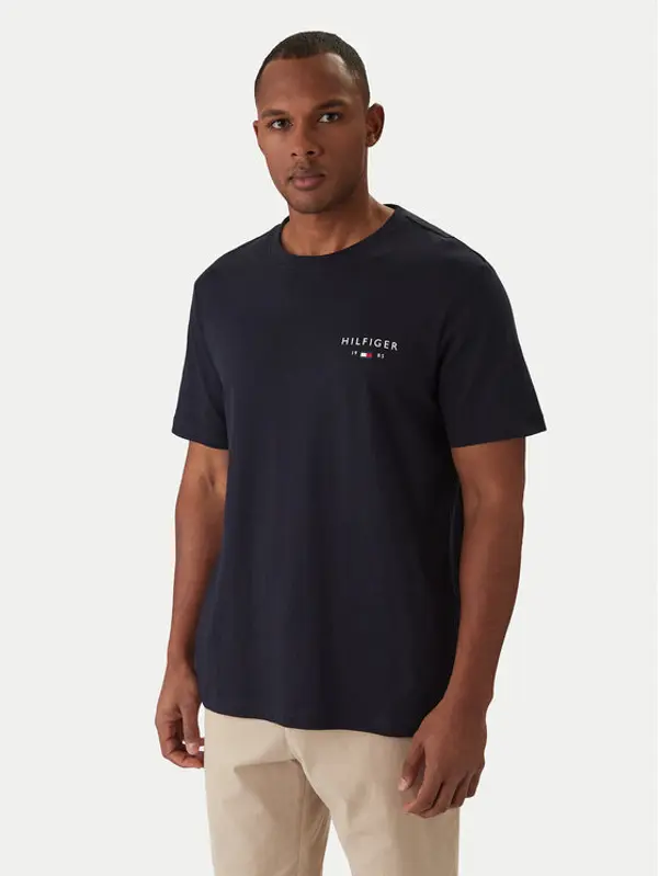 Tommy Hilfiger Tommy Hilfiger T-shirt Brand Love MW0MW41456 Tamnoplava Regular Fit