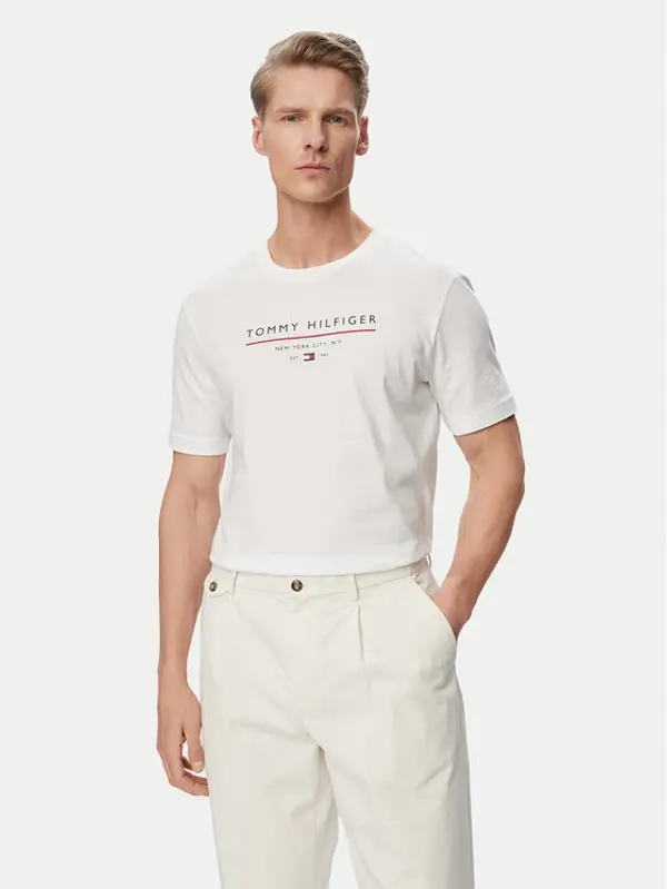 Tommy Hilfiger Tommy Hilfiger T-shirt Brand Love MW0MW44359 Bijela Regular Fit