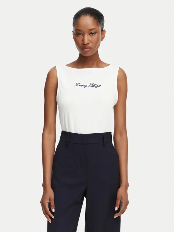 Tommy Hilfiger Tommy Hilfiger T-shirt Classic WW0WW50948 Bijela Relaxed Fit