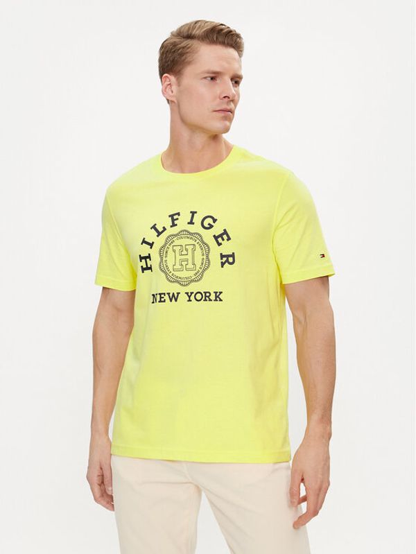 Tommy Hilfiger Tommy Hilfiger T-shirt Coin MW0MW34437 Žuta Regular Fit