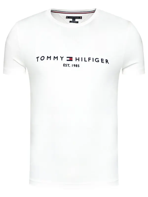 Tommy Hilfiger Tommy Hilfiger T-shirt Core Logo Tee MW0MW11465 Bijela Regular Fit