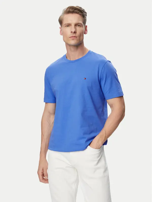 Tommy Hilfiger Tommy Hilfiger T-shirt Ess Seasonal MW0MW39995 Svijetlo plava Regular Fit