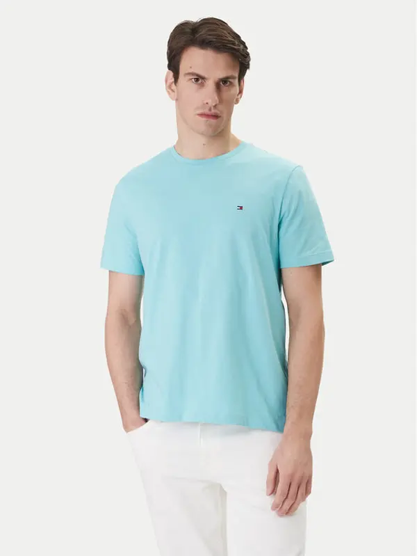 Tommy Hilfiger Tommy Hilfiger T-shirt Ess Seasonal MW0MW39995 Tirkizna Regular Fit