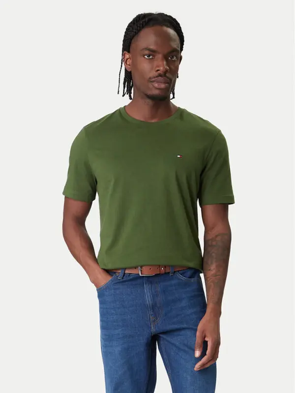 Tommy Hilfiger Tommy Hilfiger T-shirt Ess Seasonal MW0MW39995 Zelena Regular Fit