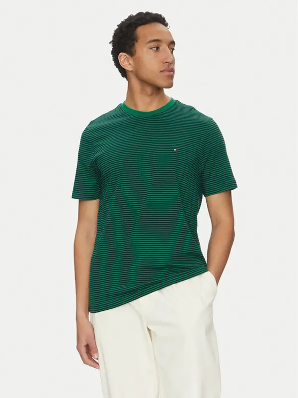 Tommy Hilfiger Tommy Hilfiger T-shirt Ess Seasonal MW0MW39995 Zelena Regular Fit