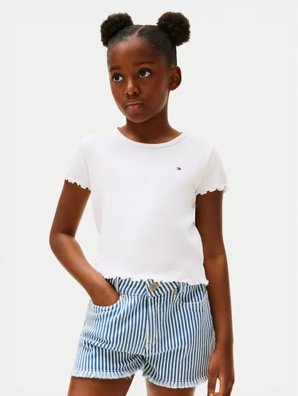 Tommy Hilfiger Tommy Hilfiger T-shirt Essential KG0KG08590 Bijela Regular Fit