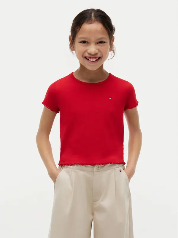 Tommy Hilfiger Tommy Hilfiger T-shirt Essential KG0KG08590 Crvena Regular Fit