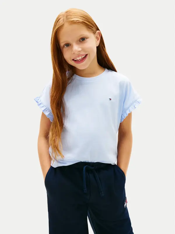 Tommy Hilfiger Tommy Hilfiger T-shirt Essential KG0KG08970 Svijetlo plava Relaxed Fit