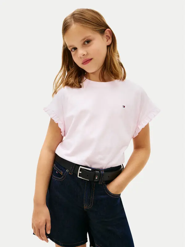 Tommy Hilfiger Tommy Hilfiger T-shirt Essential KG0KG08970 Svijetlo roza Relaxed Fit