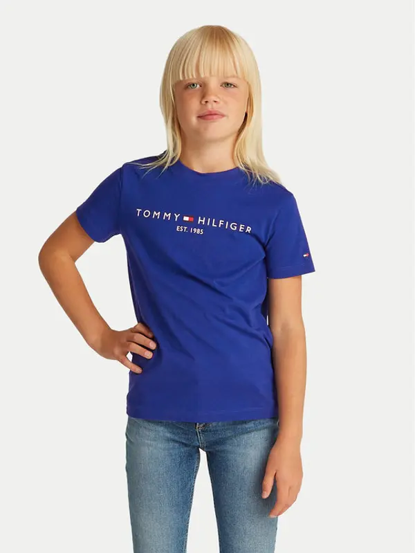 Tommy Hilfiger Tommy Hilfiger T-shirt Essential KS0KS00397 D Plava Regular Fit
