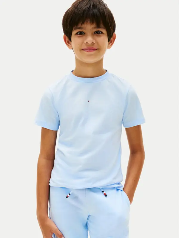 Tommy Hilfiger Tommy Hilfiger T-shirt Essential Logo KB0KB09666 Svijetlo plava Regular Fit