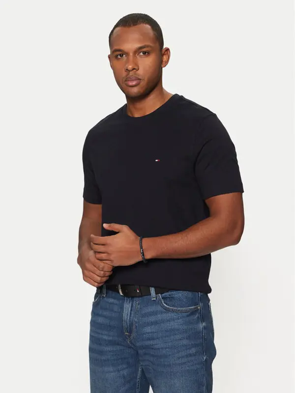 Tommy Hilfiger Tommy Hilfiger T-shirt Essential MW0MW37267 Tamnoplava Regular Fit