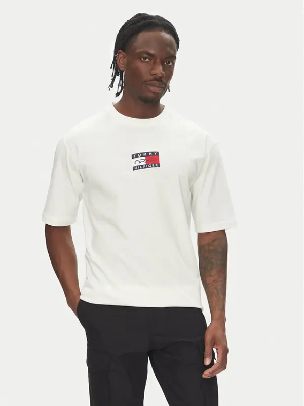 Tommy Hilfiger Tommy Hilfiger T-shirt F1 Movie MW0MW41391 Bijela Regular Fit