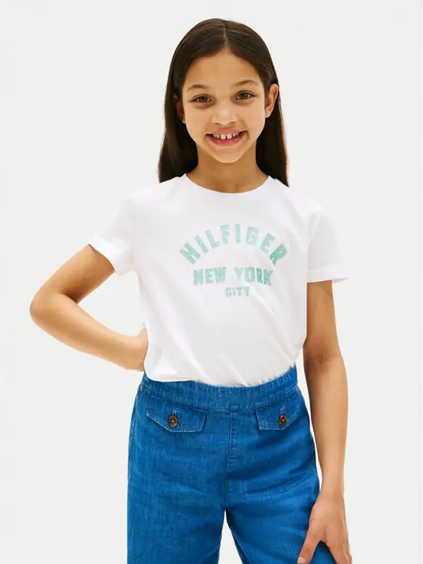 Tommy Hilfiger Tommy Hilfiger T-shirt Graphic KG0KG08813 Bijela Regular Fit