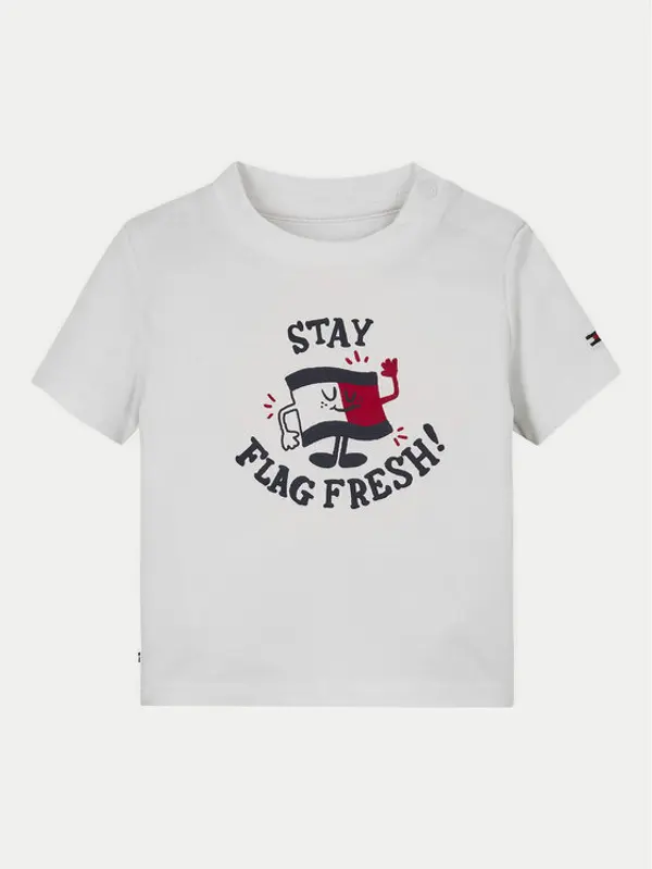 Tommy Hilfiger Tommy Hilfiger T-shirt Graphic KN0KN01964 Bijela Regular Fit