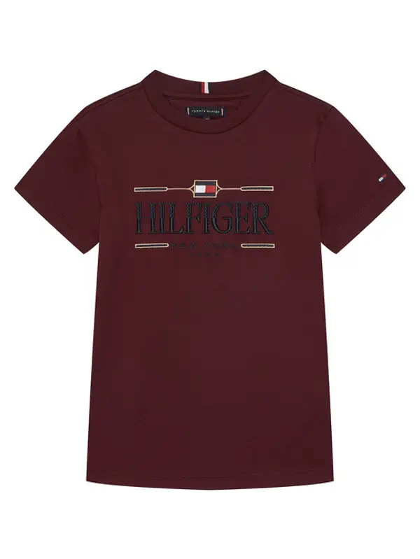 Tommy Hilfiger Tommy Hilfiger T-shirt Icons KB0KB10360 Tamnocrvena Regular Fit