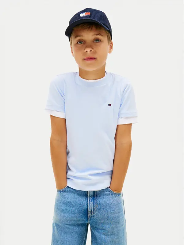 Tommy Hilfiger Tommy Hilfiger T-shirt KB0KB06879 Svijetlo plava Regular Fit