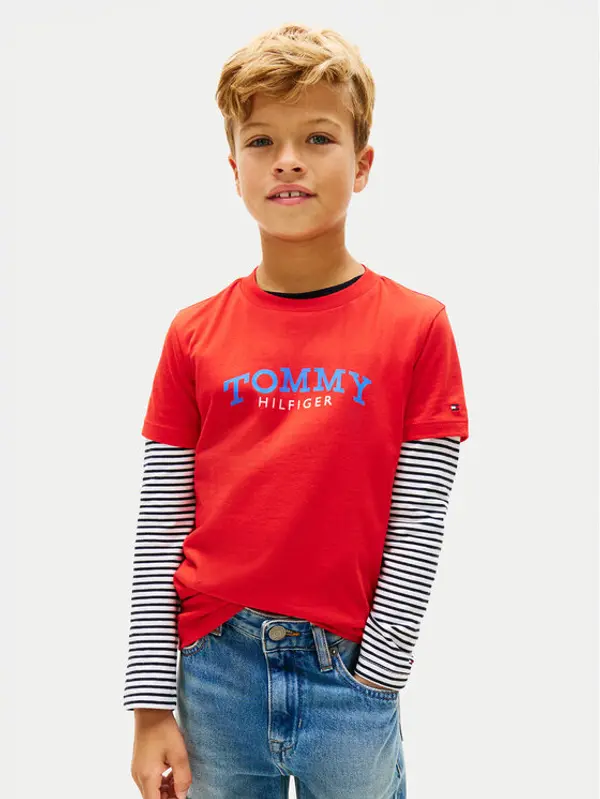 Tommy Hilfiger Tommy Hilfiger T-shirt KB0KB10263 Crvena Regular Fit