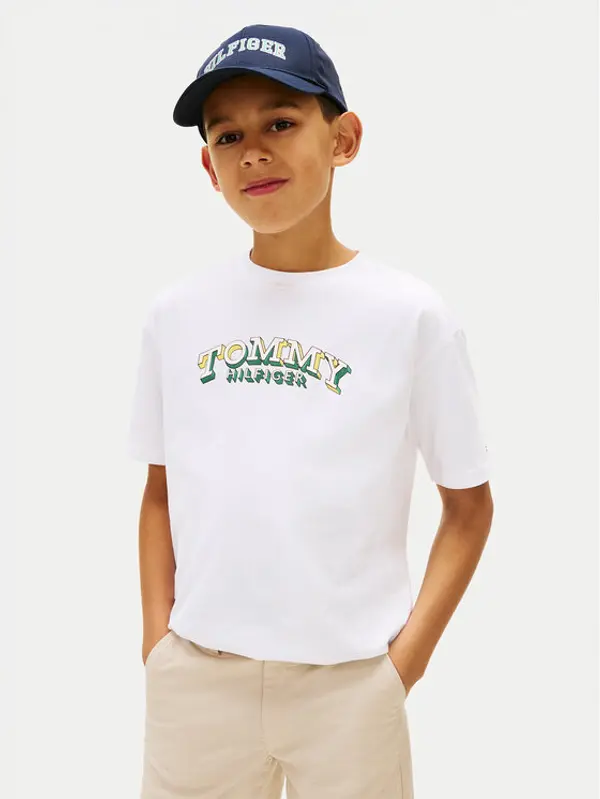 Tommy Hilfiger Tommy Hilfiger T-shirt KB0KB10267 Bijela Regular Fit