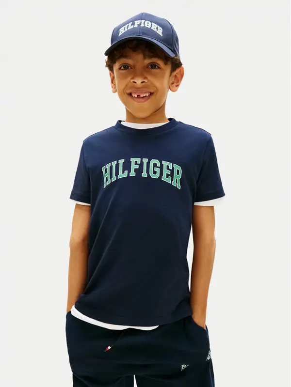 Tommy Hilfiger Tommy Hilfiger T-shirt KB0KB10420 Tamnoplava Regular Fit