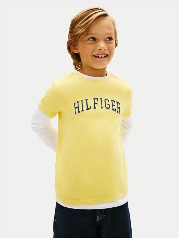Tommy Hilfiger Tommy Hilfiger T-shirt KB0KB10420 Žuta Regular Fit