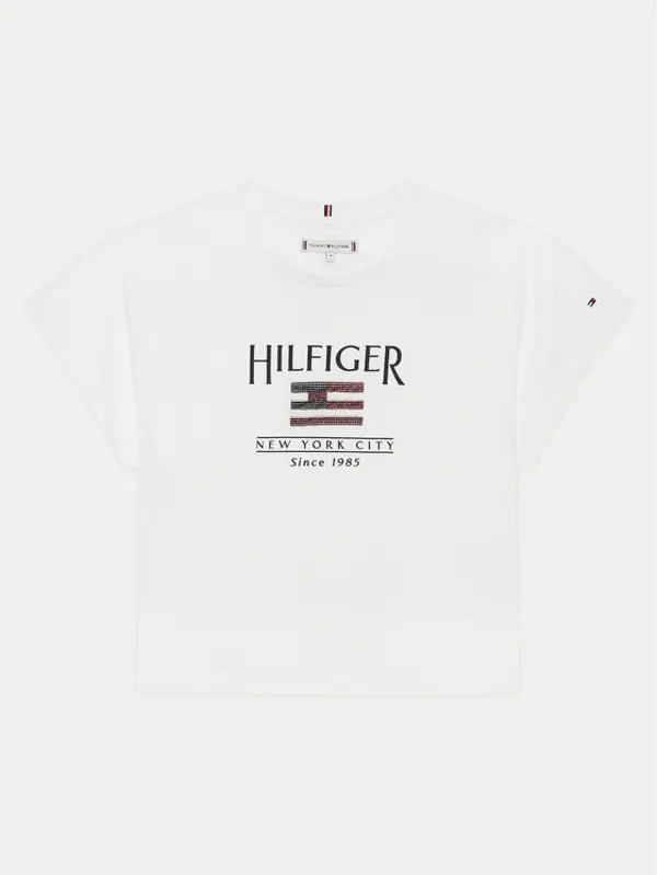 Tommy Hilfiger Tommy Hilfiger T-shirt KG0KG08525 D Bijela Regular Fit