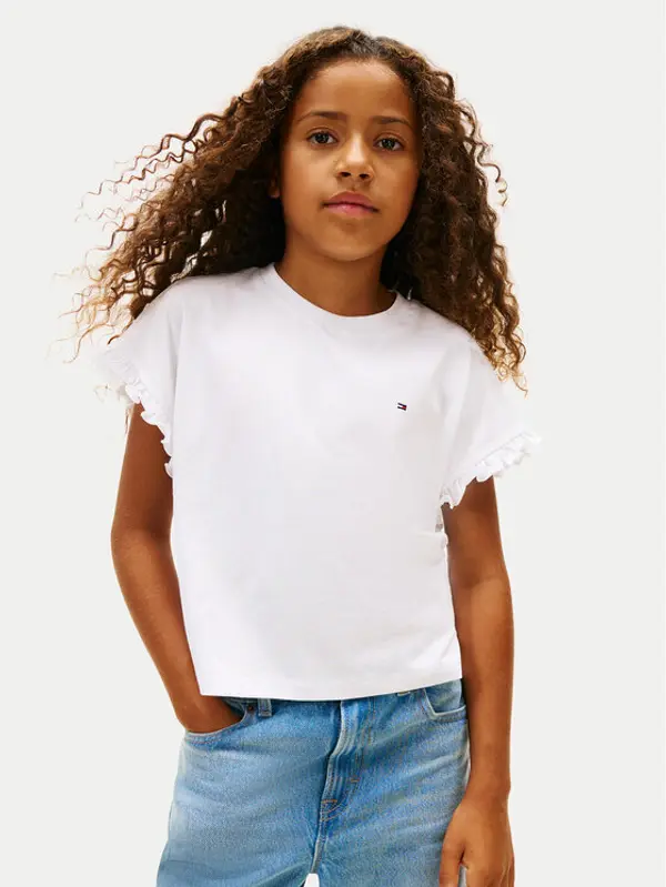 Tommy Hilfiger Tommy Hilfiger T-shirt KG0KG08970 D Bijela Regular Fit