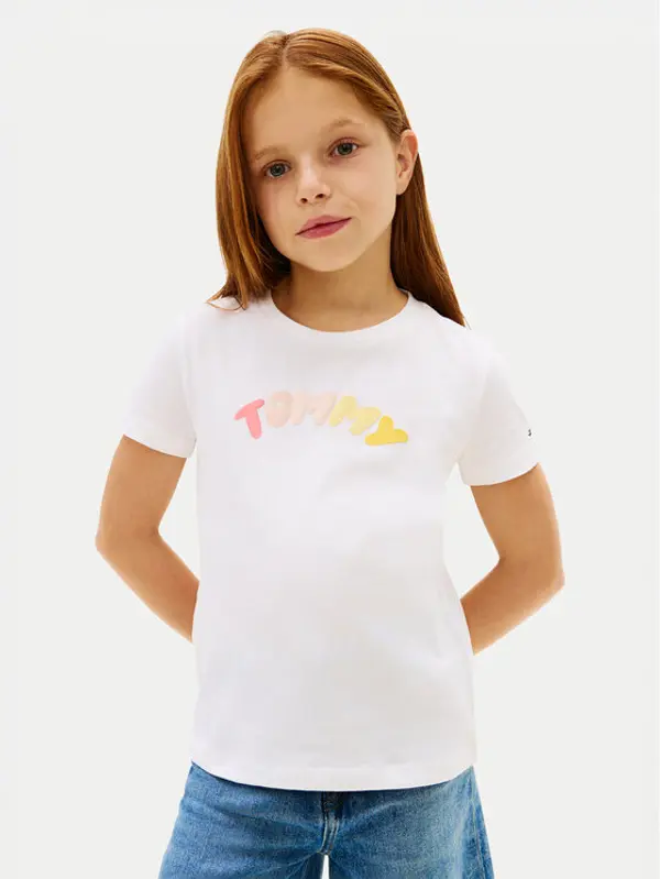 Tommy Hilfiger Tommy Hilfiger T-shirt KG0KG09246 Bijela Regular Fit