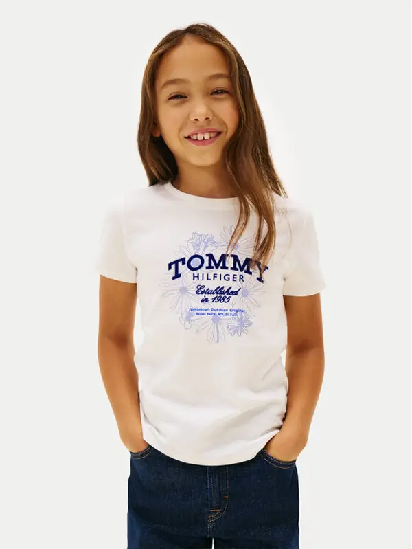 Tommy Hilfiger Tommy Hilfiger T-shirt KG0KG09257 Bijela Regular Fit