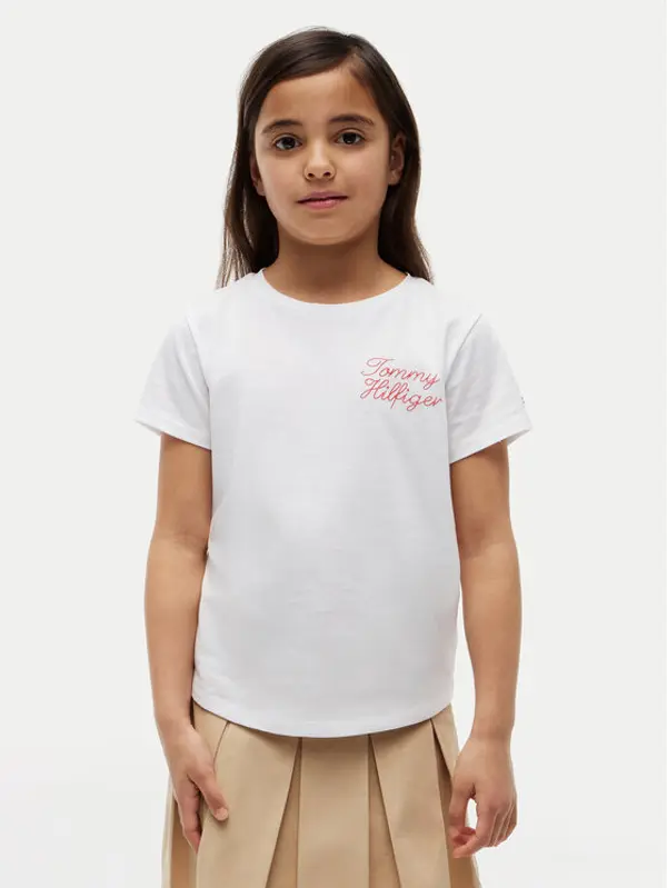 Tommy Hilfiger Tommy Hilfiger T-shirt KG0KG09454 Bijela Regular Fit