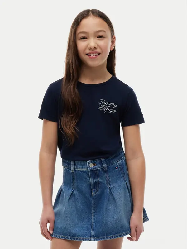 Tommy Hilfiger Tommy Hilfiger T-shirt KG0KG09454 Tamnoplava Regular Fit