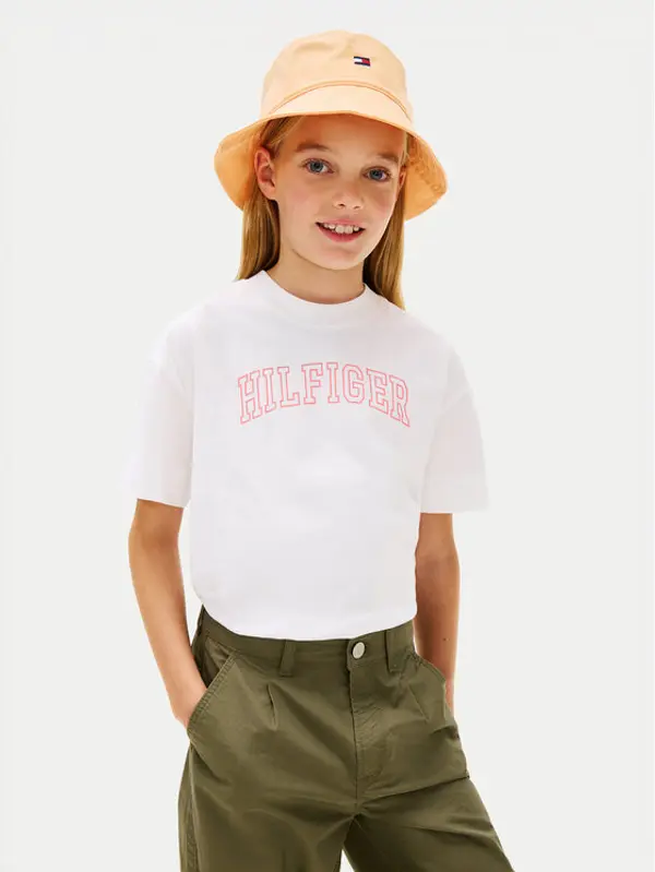 Tommy Hilfiger Tommy Hilfiger T-shirt KG0KG09523 Bijela Regular Fit