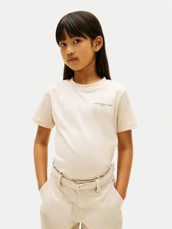 Tommy Hilfiger Tommy Hilfiger T-shirt KS0KS00661 Bež Regular Fit