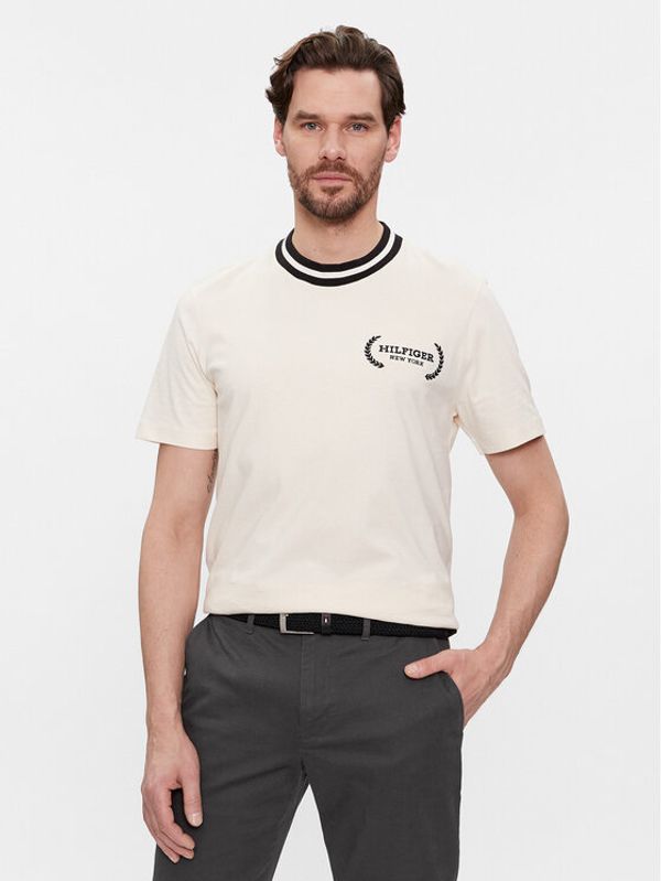 Tommy Hilfiger Tommy Hilfiger T-shirt Laurel MW0MW33681 Bež Regular Fit