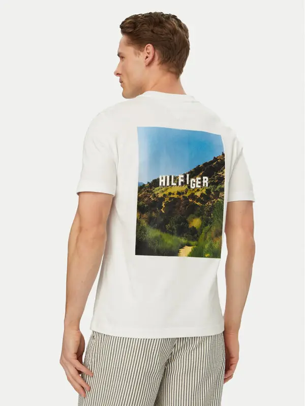Tommy Hilfiger Tommy Hilfiger T-shirt Logo Graphic MW0MW42389 Bijela Regular Fit