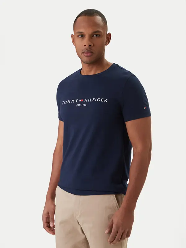 Tommy Hilfiger Tommy Hilfiger T-shirt Logo MW0MW11797 Tamnoplava Regular Fit