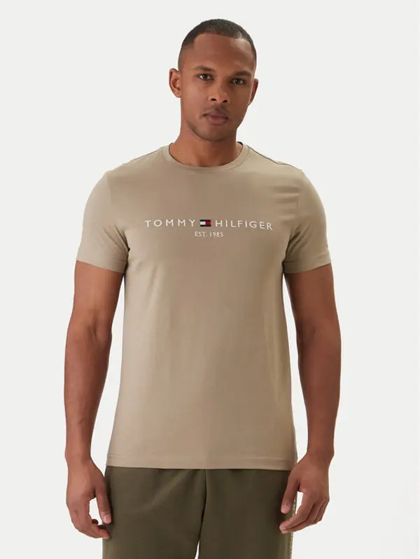 Tommy Hilfiger Tommy Hilfiger T-shirt Logo MW0MW11797 Zelena Regular Fit