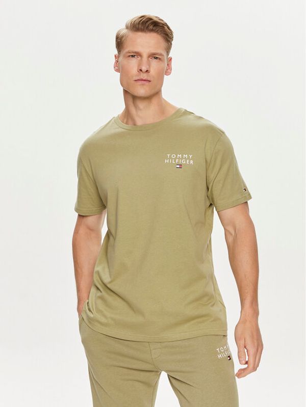Tommy Hilfiger Tommy Hilfiger T-shirt Logo UM0UM02916 Zelena Regular Fit
