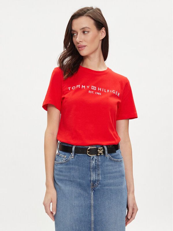 Tommy Hilfiger Tommy Hilfiger T-shirt Logo WW0WW40276 Crvena Regular Fit