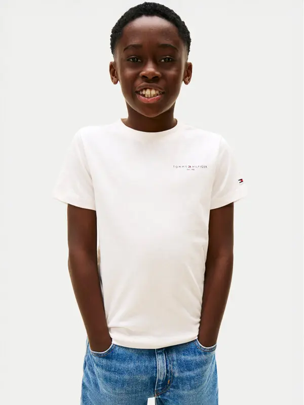 Tommy Hilfiger Tommy Hilfiger T-shirt Mini Corp KS0KS00661 Écru Regular Fit