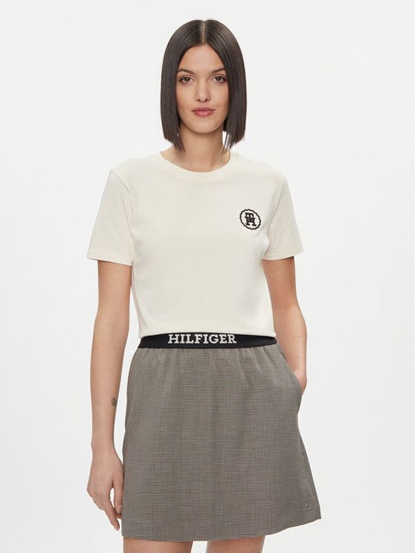 Tommy Hilfiger Tommy Hilfiger T-shirt Modern WW0WW40273 Bež Regular Fit