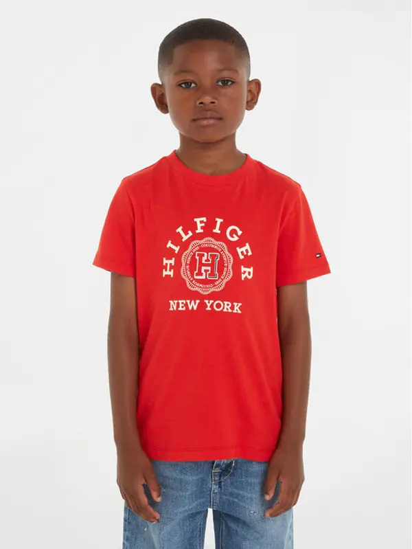 Tommy Hilfiger Tommy Hilfiger T-shirt Monotype Arch KB0KB08802 Crvena Regular Fit